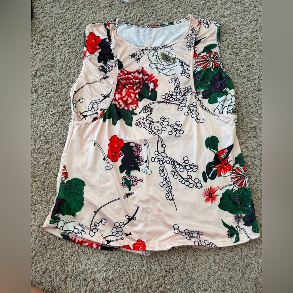 Floral Sleeveless NursingTop